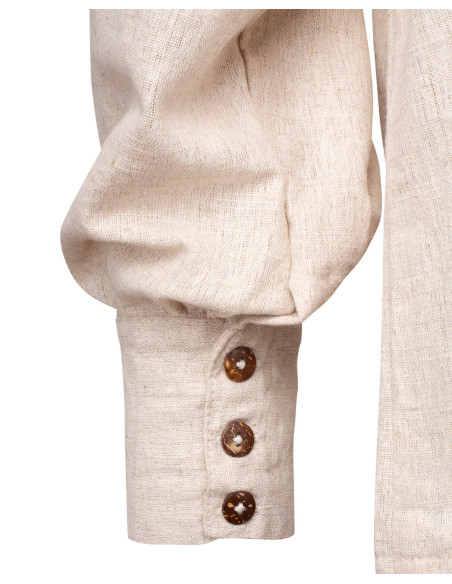 Camisa medieval de linho modelo...