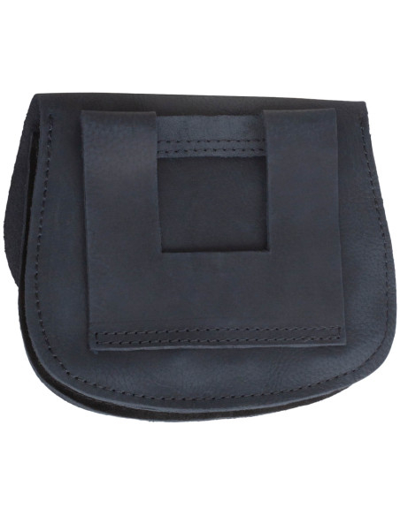 Bolsa de cintura medieval em couro...