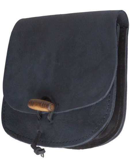 Bolsa de cintura medieval em couro...