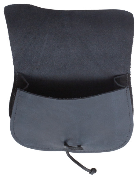 Bolsa de cintura medieval em couro...
