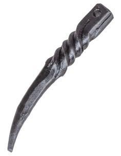 Pingente medieval em ferro forjado, modelo pico 2