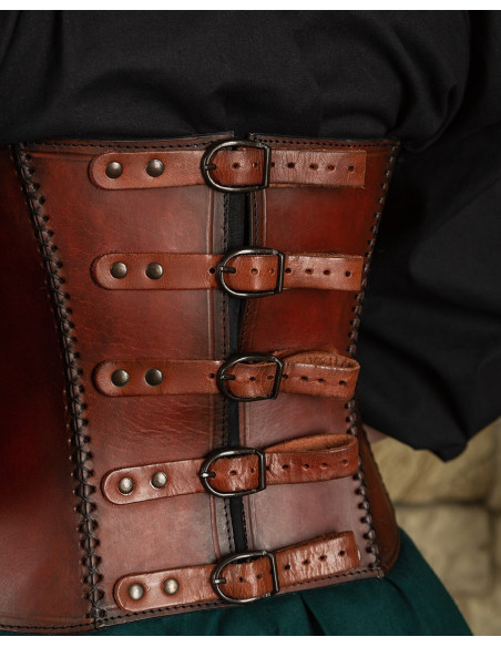 Soutien medieval de couro modelo...