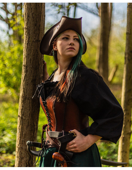 Soutien medieval de couro modelo...