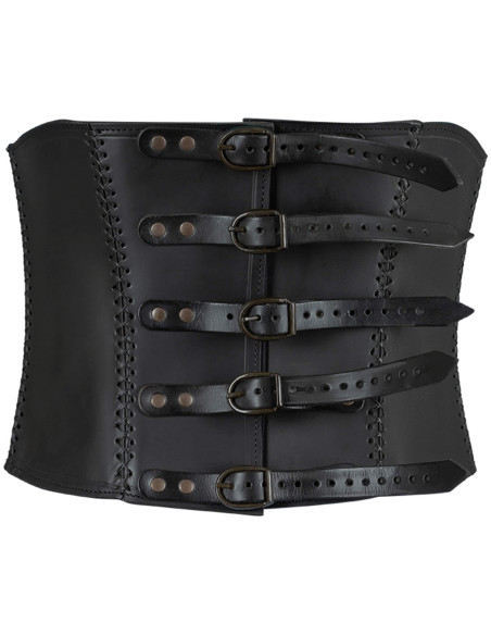 Sutiã medieval de couro modelo Dunja,...