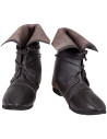 Botas medievais de couro modelo Johann, cor marrom