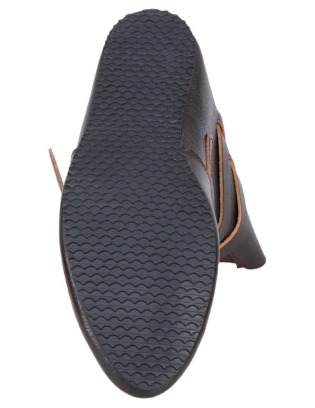 Botinas medievais de couro modelo...