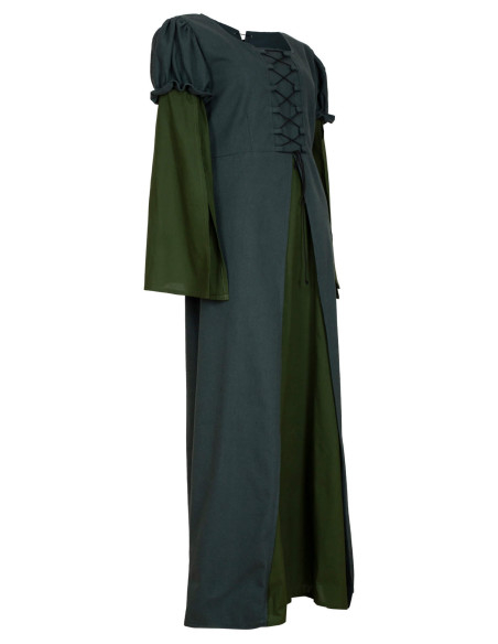 Vestido medieval de algodão modelo...