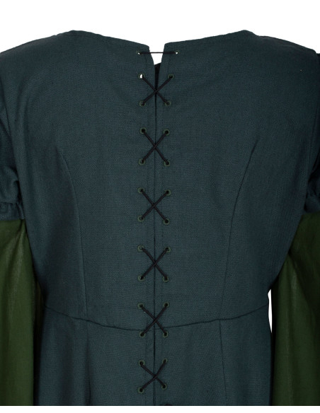 Vestido medieval de algodão modelo...