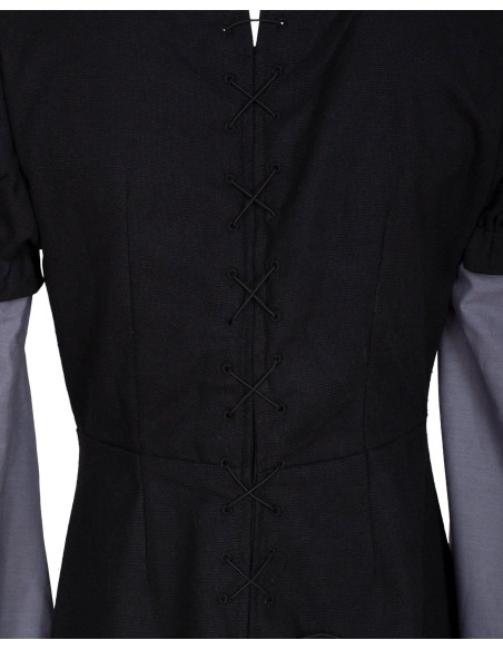 Vestido medieval de algodão modelo...