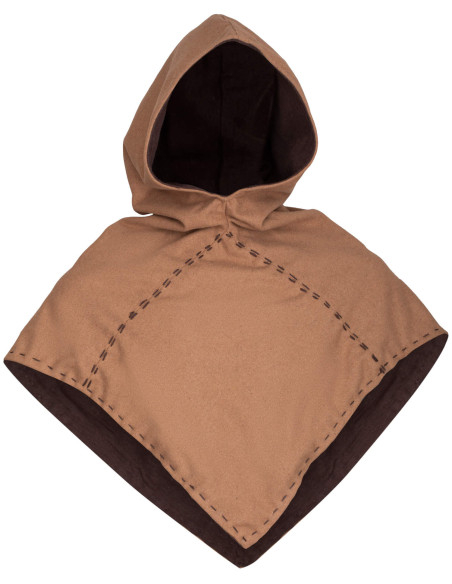 Gugel medieval de lã modelo Halaif,...