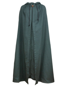 Capa medieval de algodão modelo Aaron, cor verde