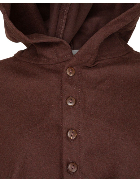 Capucho medieval em lã modelo Notker,...