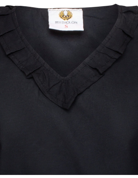 Blusa medieval de algodão modelo...