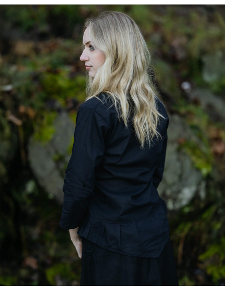 Blusa medieval de algodão modelo...