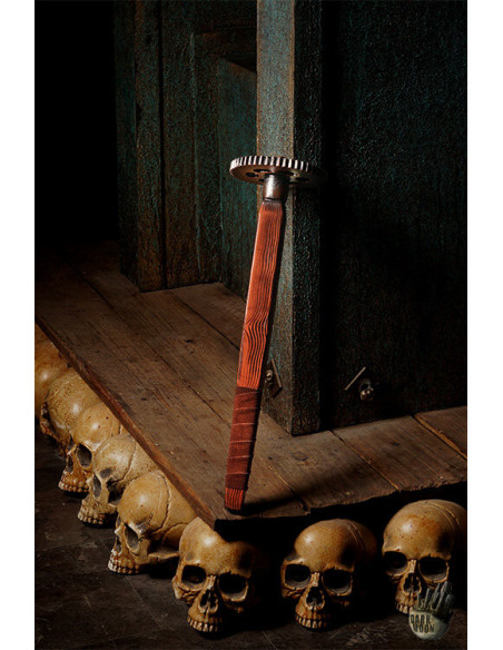 Maça de engrenagens para LARP