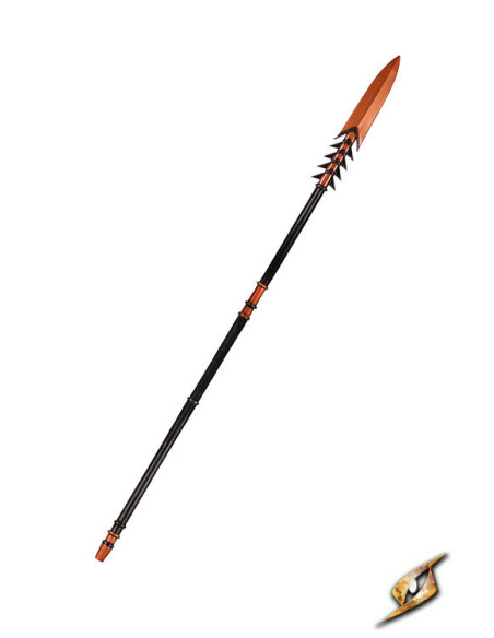 Lança de guerra serrilhada para LARP