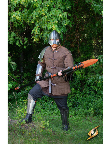 Lança de guerra serrilhada para LARP