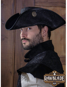 Chapéu de pirata tricórnio preto, Deluxe