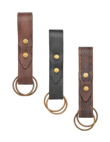 Agarra saias medievais de couro marrom