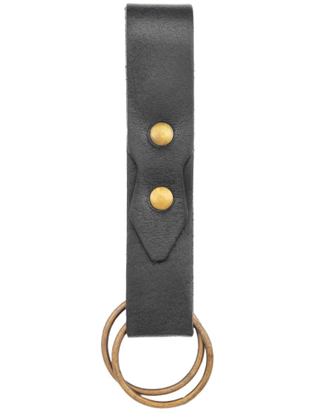 Agarra saias medievais de couro preto