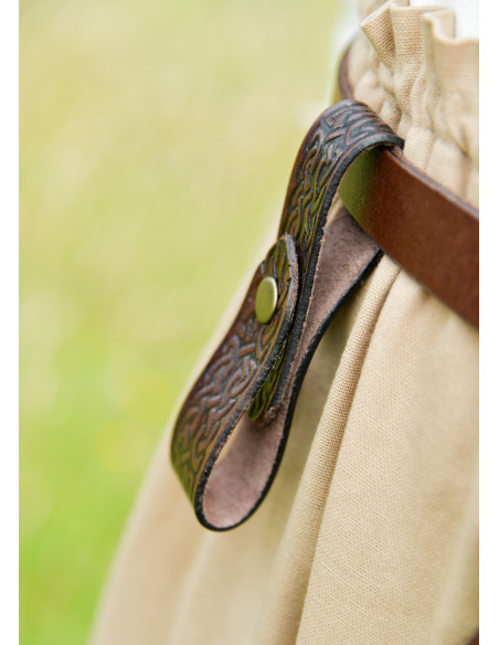 Tahalí medieval em couro para...