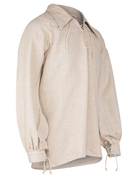 Camisa medieval de linho modelo...