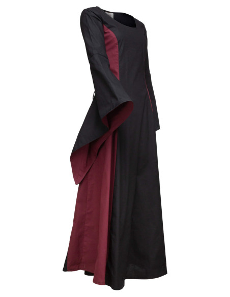 Vestido medieval de algodão, modelo...