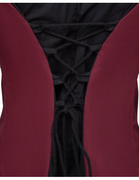 Vestido medieval de algodão, modelo...