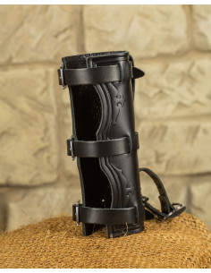 Tahalí medieval em couro para espadas modelo Castagir,...