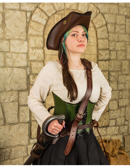 Cinto com bainha em couro modelo...