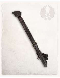 Cinto com bainha em couro modelo Castagir, cor preta 2