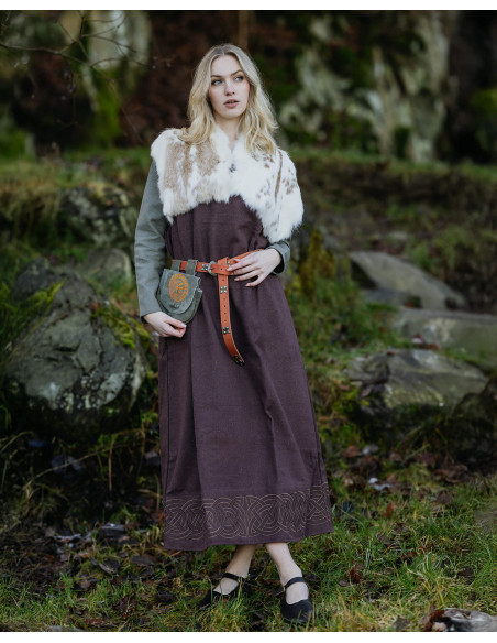 Bolsa pochete viking em couro modelo...