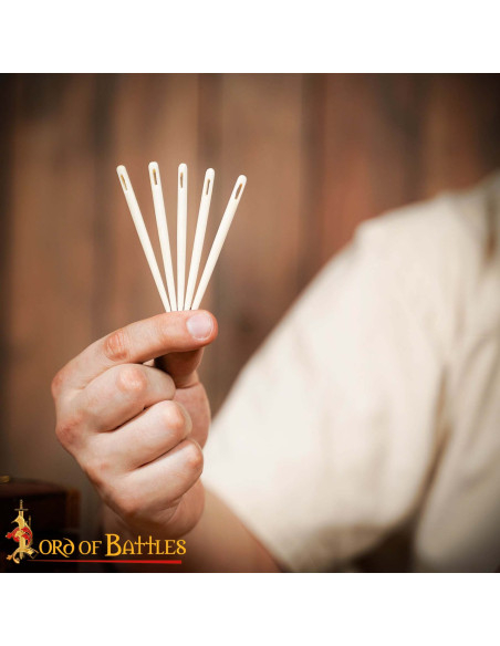 Conjunto de 5 agulhas de osso feitas...