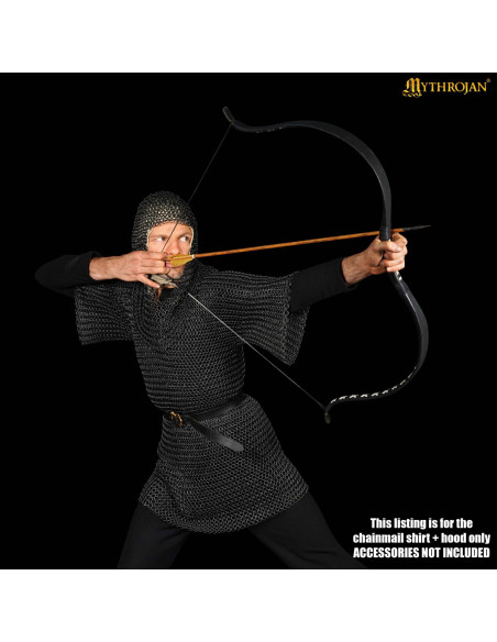 Cota de malha com verdugo de aço...