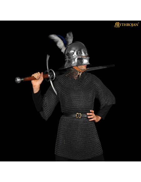 Cota de malha com verdugo de aço...