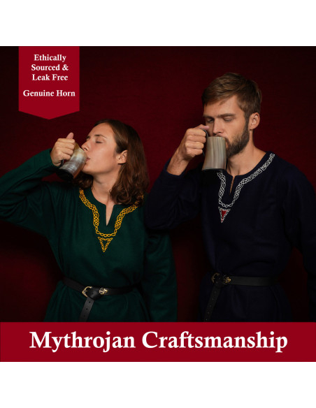 Conjunto de 2 canecas de chifre para...