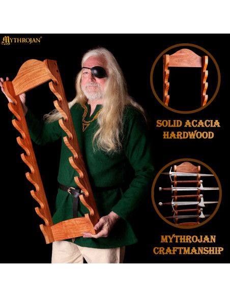 Suporte de parede de madeira para...