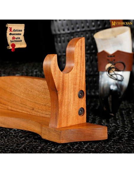 Suporte de mesa de madeira natural...