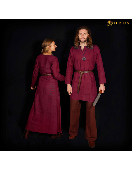 Túnica vikinga de linho modelo Erik,...