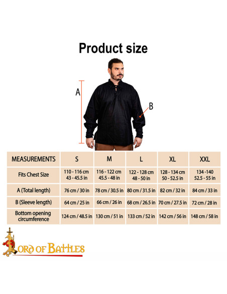 Camisa pirata clássica ou...