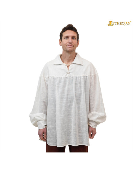 Camisa medieval de algodão modelo...