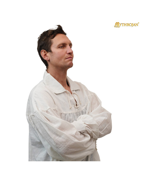 Camisa medieval de algodão modelo...