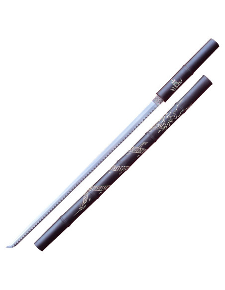 Katana decorativa modelo bainha Dragão
