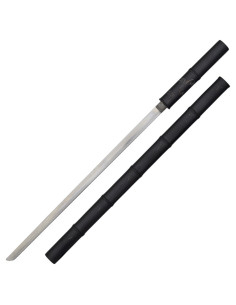 Katana decorativa modelo bainha design bambu preto