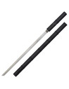 Katana decorativa modelo bainha design bambu preto