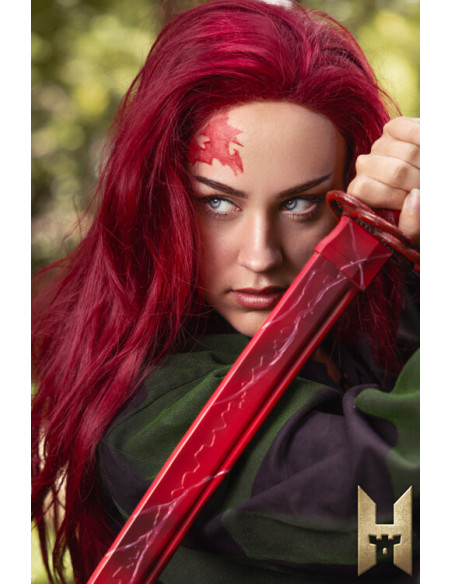 Katana Ryugan para LARP modelo Ruby