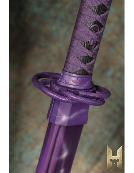 Katana Ryugan para LARP modelo Amethyst