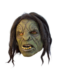 Máscara de orc com cabelo