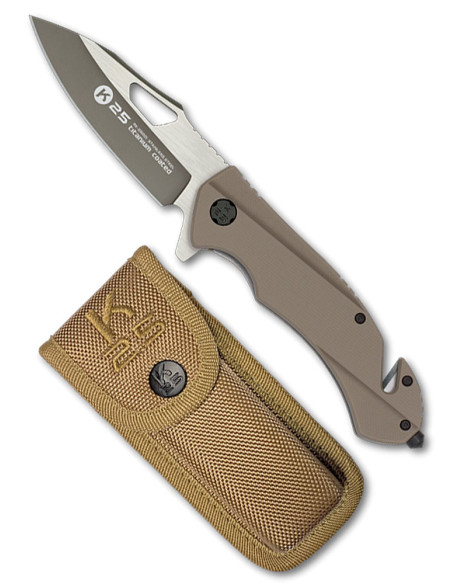 Canivete tático de resgate K25 mango...