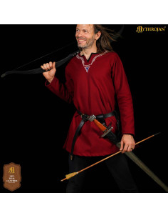 Tahalí grande de couro preto ajustável, mão direita ou... 2